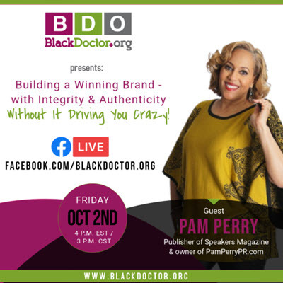 pam perry interviewed by blackdoctor.org